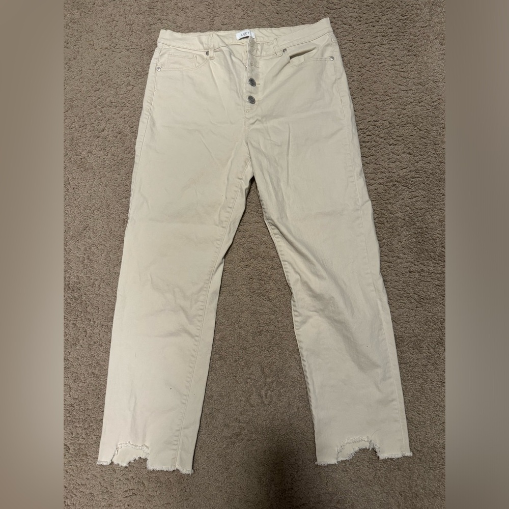 Loft high waist straight leg jeans